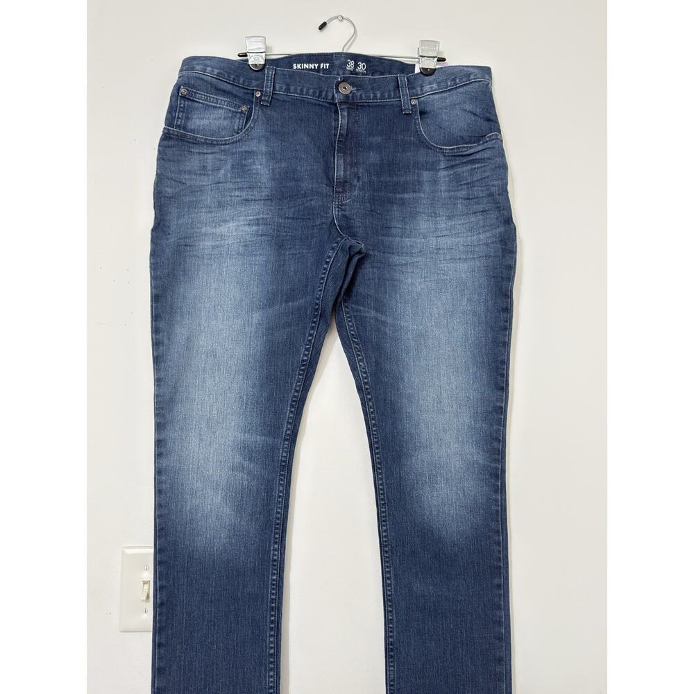 NWT I.N.C. International Concepts Jeans Skinny Stretch Mid-Rise Blue Size 38x30 - Picture 2 of 14
